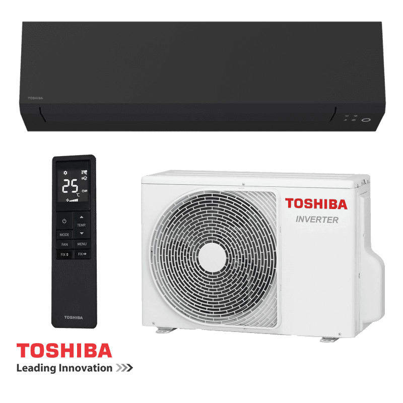 Инверторен климатик Toshiba Shorai Edge RAS-B18G3KVSGB-E + RAS-18J2AVSG-E1 - черен